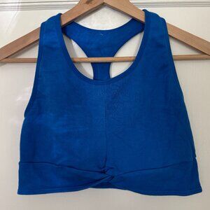 Lined Blue Sports Bra - M/L